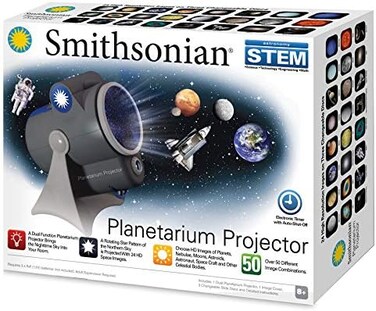 Smithsonian Optics Room Planetarium and Dual Projector Science Kit, Black/Blue
