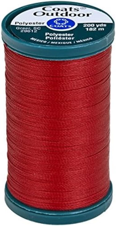 Coats Outdoor Living Thread 200yd, Red Cherry