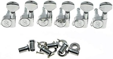 Wilkinson Left Handed EZ-LOK Post Guitar Tuning Keys Lefty Guitar Tuners Machine Heads Chrome