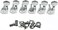 Wilkinson Left Handed EZ-LOK Post Guitar Tuning Keys Lefty Guitar Tuners Machine Heads Chrome