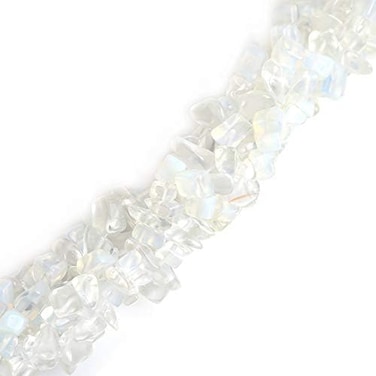 JOE FOREMAN Synthetic 6-8mm Opalite Gravel Gemstone Chips Beads Loose Beads for Jewelry Making Wholesale 34" JOE FOREMAN