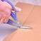 CANARY Corrugated Cardboard Scissors, Heavy Dudy Craft Scissors Japanese Stainless Steel Blade, Made in JAPAN, Blue (PS-6500H)