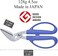 CANARY Corrugated Cardboard Scissors, Heavy Dudy Craft Scissors Japanese Stainless Steel Blade, Made in JAPAN, Blue (PS-6500H)