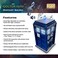 FAMETEK Doctor Who Bad Wolf Tardis Wireless Bluetooth Speaker Plays Music, Lights Up, Accurate Sounds Effects  Gifts for Men or Women - Best Gifts Birthday Collectibles for Doctor Who