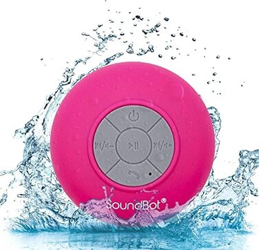 Soundbot SB510 HD Water Proof Bluetooth 3.0 Speaker Mini Water Resistant Wireless Shower Speaker Handsfree Portable Speakerphone with Built-in Mic