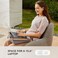 HUANUO Portable Lap Laptop Desk with Pillow Cushion, Fits up to 15.6 inch Laptop, with Anti-Slip Strip &amp; Storage Function for Home Office Students Use as Computer Laptop Stand, Book Tablet
