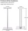 Link Dream Headphone Stand Headset Holder Gaming Headset Holder with Aluminum Supporting Bar Flexible Headrest Anti-Slip Earphone Stand for All Headphones, White