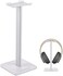 Link Dream Headphone Stand Headset Holder Gaming Headset Holder with Aluminum Supporting Bar Flexible Headrest Anti-Slip Earphone Stand for All Headphones, White