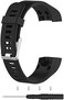 TenCloud Strap Compatible with Vivosmart HR+ Bands Replacement Striped Sport Straps with Tool Kits for Garmin v&iacute;vosmart HR Plus Tracker (Black)
