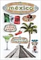 Paper House Productions Mexico 3D Stickers, Multi-Colour, PHSTDM-0021E, 22.4 x 12 x 0.5 cm