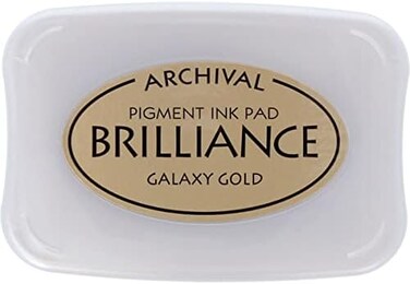 Tsukineko Brilliance Pigment Crafting Ink Pad Galaxy Gold (BR000091)