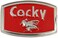 حزام كاوبوي معدني مستطيل كاجوال بتصميم حيوان مغرور للرجال