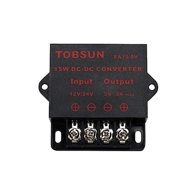 BINZET DC Converter Step Down Regulator 5V Regulated Power Supplies Transformer Converter (5V 3A 15W)
