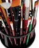 Creative Mark The Brush Crate Multi Bin Paint Brush Organizer - Artist Paint &amp; Makeup Brush Holder, Pens, Pencils, Small Tools Organizer- 49 Openings - Black