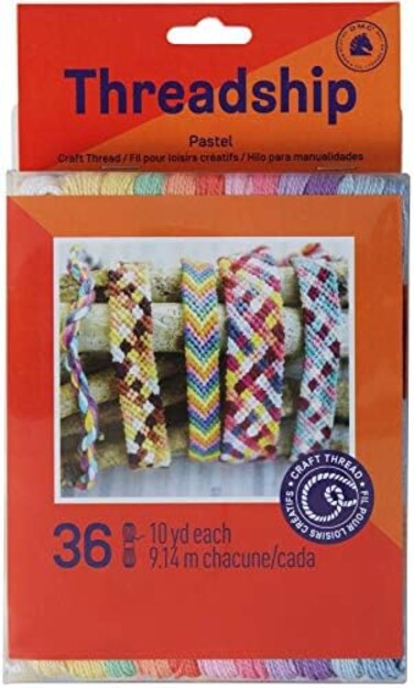 DMC Prism 36 x 9.14 m Craft Thread Pastel Non Divisible Skein Pack