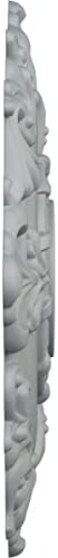 Ekena Millwork CM18RL Riley Ceiling Medallion, 18"OD x 3 1/2"ID x 1 1/2"P, Factory Primed