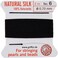 Griffin BCSBK06G Silk Beading Cord and Needle, Size 6, Jet Black