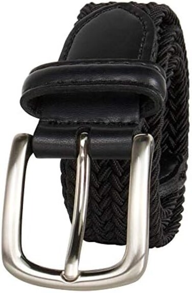 Dockers Big Boys' Braided Elastic-Web Stretch Belt