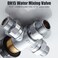 Fyeer 3-Way Thermostatic Mixing Valve, DN15 Temperature Control Bathroom Faucet and Shower Water Mixer Valve G1/2 NPS Male Connections,Chrome&hellip;