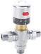 Fyeer 3-Way Thermostatic Mixing Valve, DN15 Temperature Control Bathroom Faucet and Shower Water Mixer Valve G1/2 NPS Male Connections,Chrome&hellip;