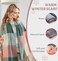 YSense Women's Long Plaid Blanket Scarf Chunky Oversized Winter/Fall Warm Scarf Big Tartan Scarves Wrap Shawl Ladies Gifts