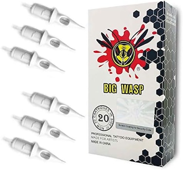 خرطوشة ابرة تاتو 7RL للاستعمال مرة واحدة #12 معياري 7 بطانة دائرية (1207RL) 20 قطعة من بيجواسب