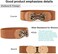 JASGOOD Wide Elastic Stretch Waist Belt Women's Adjustable Fashion Snake Pattern Dress Belt