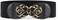 JASGOOD Wide Elastic Stretch Waist Belt Women's Adjustable Fashion Snake Pattern Dress Belt