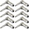 GLS Audio GLS Audio 1/4" Right Angle Plugs TS Mono Heavy Duty Style for Speaker Cables, Patch Cables, Snakes - Male 1/4 Inch Phono 6.3mm Phone Plug Bulk - 10 PACK