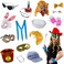 Funny Party Hats Photo Booth Props - Photo Booths for Parties - Assorted Photo Booth Kit 18 Pc Adult Props