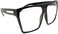 JuicyOrange Tortoise Super Oversized Eyeglasses Flat Top Square Clear Lens Glasses Frames