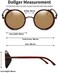 Dollger Steampunk Vintage Retro Round Sunglasses Metal Circle Frame