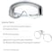 Uvex Stealth Safety Goggles with Clear HydroShield Anti-Fog Lens, Grey Body &amp; Neoprene Headband (S3960HS)