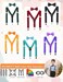 HANERDUN Kids Braces Bowtie Sets Adjustable Suspenders With Bow Ties Gift Idea For Boys And Girls