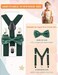 HANERDUN Kids Braces Bowtie Sets Adjustable Suspenders With Bow Ties Gift Idea For Boys And Girls