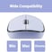 ELECOM Purple Demon Face Mouse, 2.4GHz USB Wireless, Ambidextrous Design, Silent Click, Lightweight, Computer Portable Mice, Plug and Play, Girls and Kids, for PC, Laptop, Windows and Mac