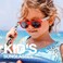 RIVBOS RBK004 Rubber Flexible Kids Polarized Sunglasses Age 3-10 (W Red)