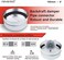 Neverest RK 150mm Non Return Valve Pipe Fitting Galvanized Steel with Non-Return Valve Automatic Hood Rubber Seal Pipe Connector