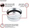 Neverest RK 150mm Non Return Valve Pipe Fitting Galvanized Steel with Non-Return Valve Automatic Hood Rubber Seal Pipe Connector