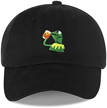Marthasky Kermit The Frog Sipping Tea Adjustable Strapback Cap