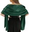 MLMW Shawls and Wraps for Evening Dresses Satin Shawl Wraps for Women Extra Long Wedding Shawls for Bridal Party