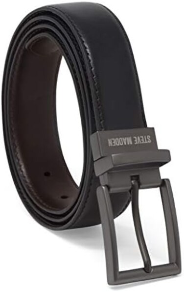 Steve Madden mens Dress Casual Every Day Leather Belt Belt
