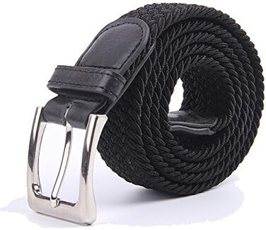Gelante Canvas Elastic Fabric Woven Stretch Multicolored Braided Belts