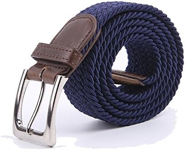 Gelante Canvas Elastic Fabric Woven Stretch Multicolored Braided Belts