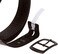 beltiscool 1 1/2" Snap on Tiny Circle Studded Genuine Leather Belt, Black   34