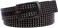 beltiscool 1 1/2" Snap on Tiny Circle Studded Genuine Leather Belt, Black   34