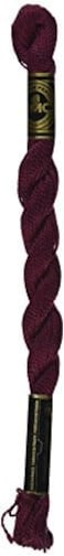 DMC 115 5-814 Pearl Cotton Thread, Dark Garnet, Size 5