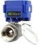 U.S. Solid Motorized Ball Valve- 1" Stainless Steel Ball Valve with Full Port, 9-24V AC/DC and 2 Wire Auto Return Setup