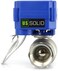 U.S. Solid Motorized Ball Valve- 1" Stainless Steel Ball Valve with Full Port, 9-24V AC/DC and 2 Wire Auto Return Setup