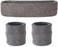 Suddora Sweatbands (Headband Wristband Set) - Terry Cloth Athletic Sweat Bands for Basketball, Tennis, Working Out, Gym